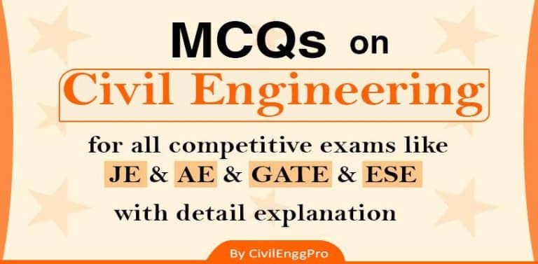 [Solved] Civil Engineering mcqs for all competitve exams
